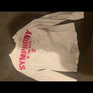 Spirit jersey white symphony of the seas long sleeve t-shirt youth xl
